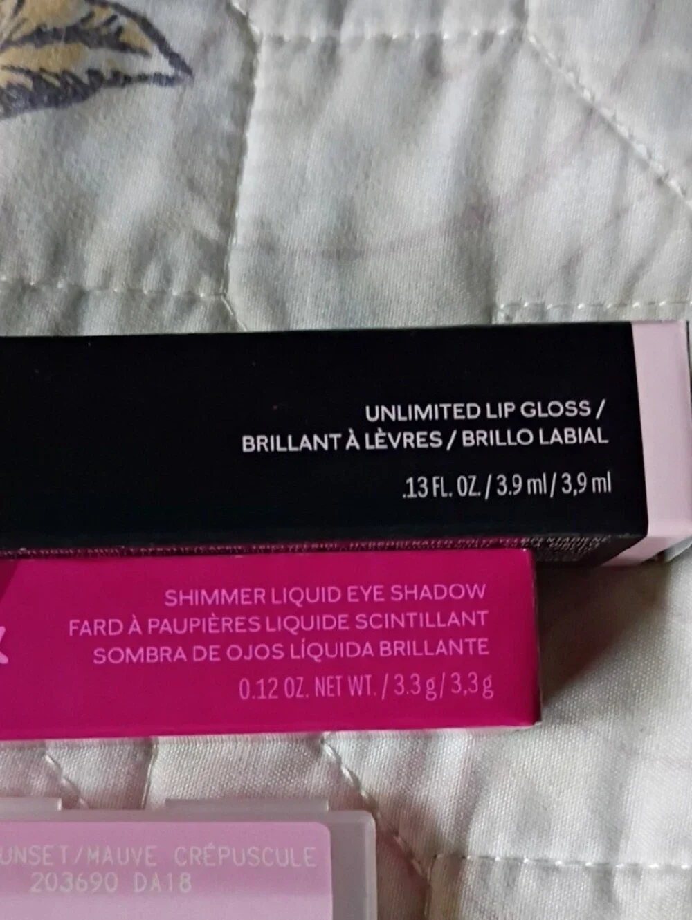Mary Kay Pink Lip & Cheek Cream Blush with Shimmer Gloss & Shimmer Eyeshado Duo